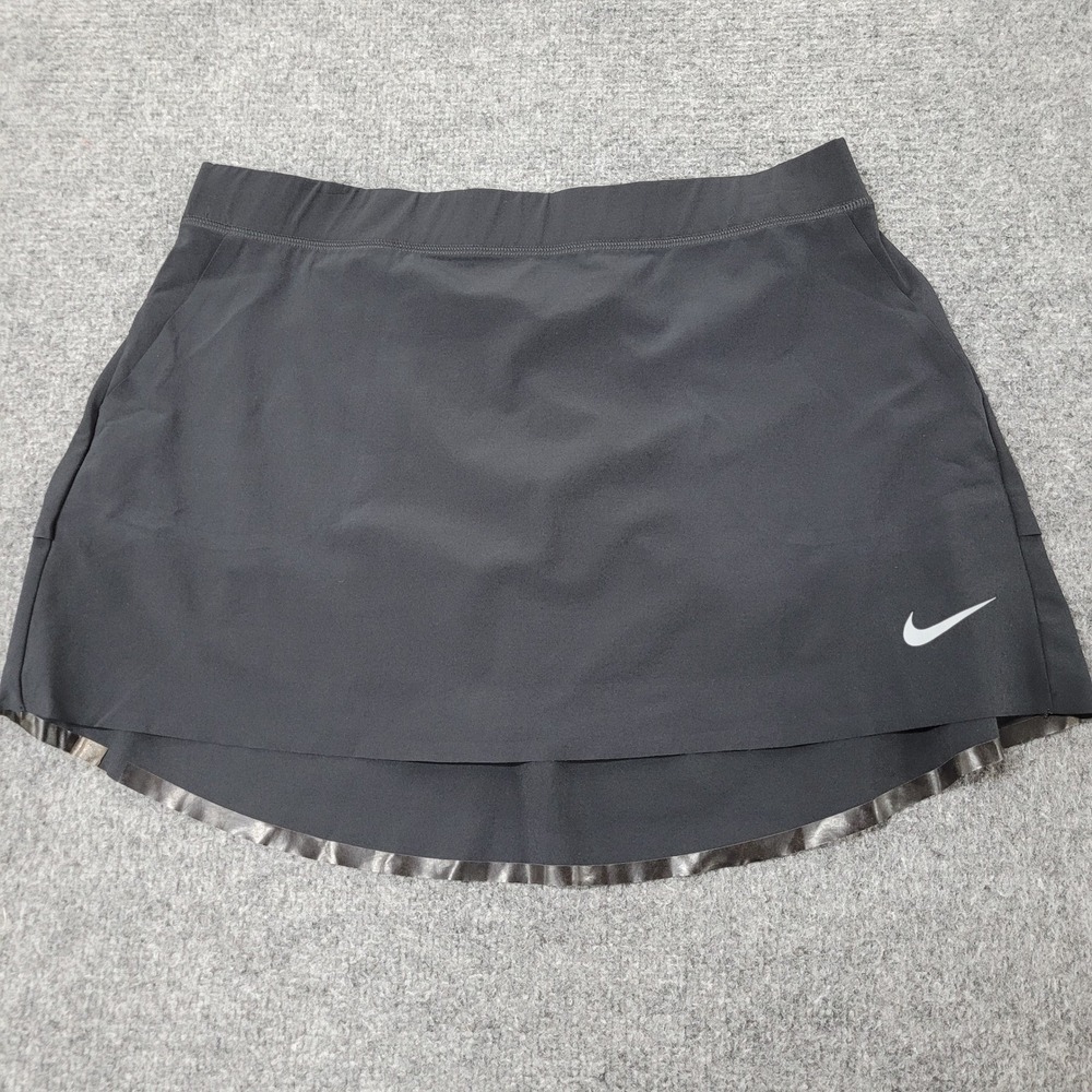 Nike Skort Womens Size M Black Dri-Fit Tour Performance Athletic Golf Tennis